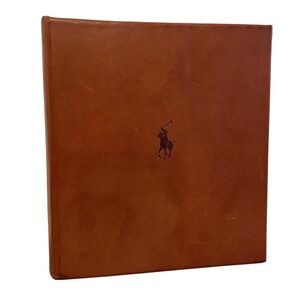 Vintage Polo Ralph Lauren Leather Photo Album Frame Window Frames 4x6 Prints